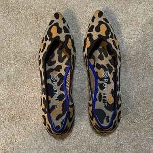 Rothy’s The Point Flat Big Cat Print 9.5